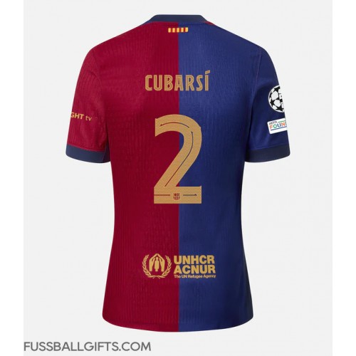 Barcelona Pau Cubarsi #2 Fußballbekleidung Heimtrikot 2024-25 Kurzarm